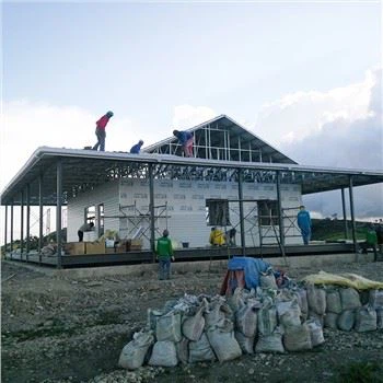 Moderni muotoilu vaalea teräs huvila