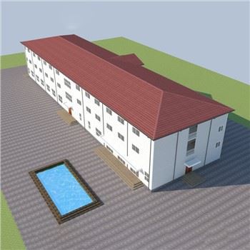 Sandwich Panel Teräsrakenne Hotelli