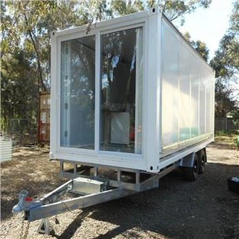 Teräsrakenteinen eristetty laajennettava konttitalo